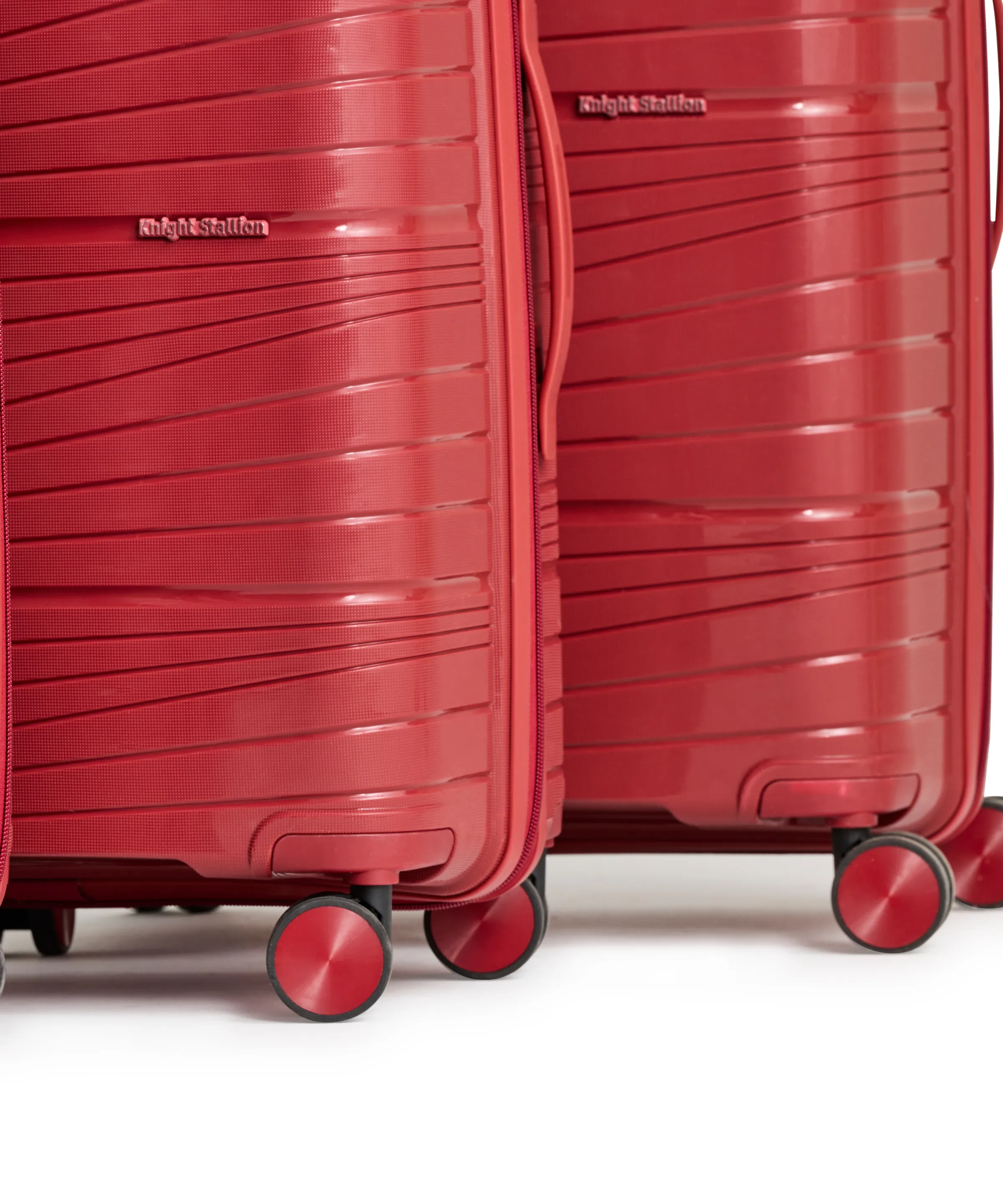 Maroon Mirage Luggage Set of 3 – Lightweight, Durable Hard Shell Suitcases with Spinner Wheels (20", 24", 28")