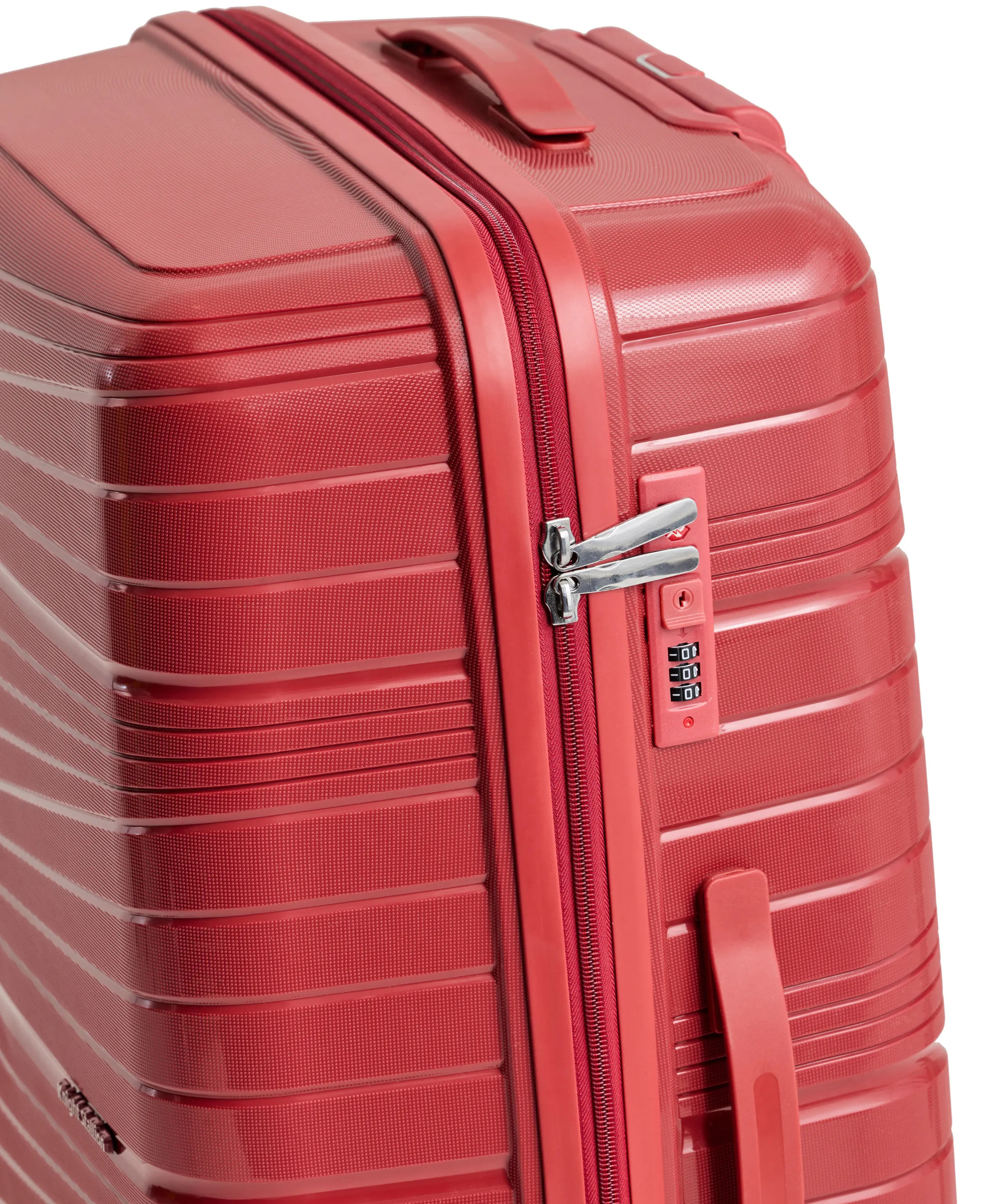 Maroon Mirage Luggage Set of 3 – Lightweight, Durable Hard Shell Suitcases with Spinner Wheels (20", 24", 28")