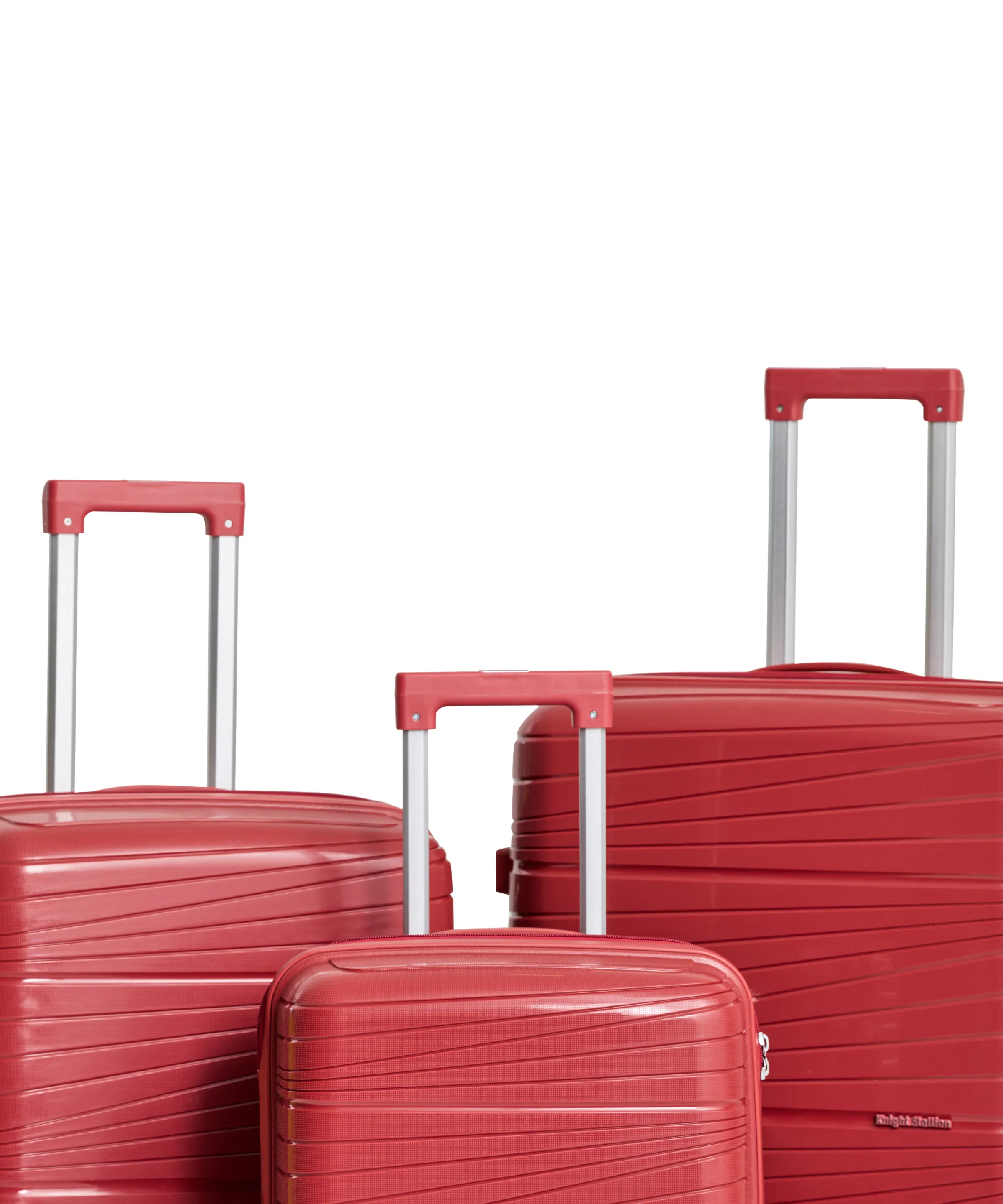 Maroon Mirage Luggage Set of 3 – Lightweight, Durable Hard Shell Suitcases with Spinner Wheels (20", 24", 28")