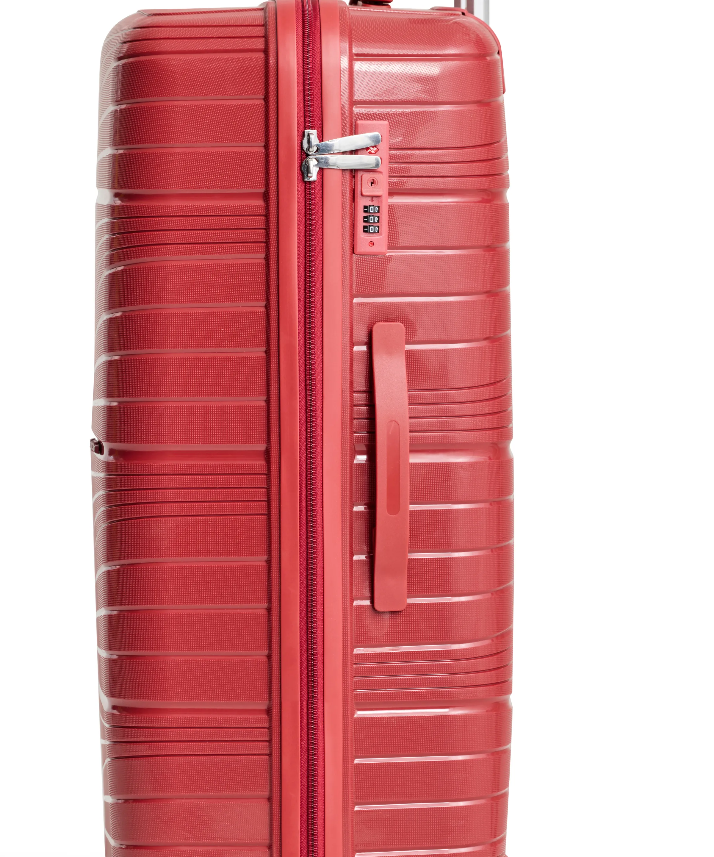 Maroon Mirage Luggage Set of 3 – Lightweight, Durable Hard Shell Suitcases with Spinner Wheels (20", 24", 28")