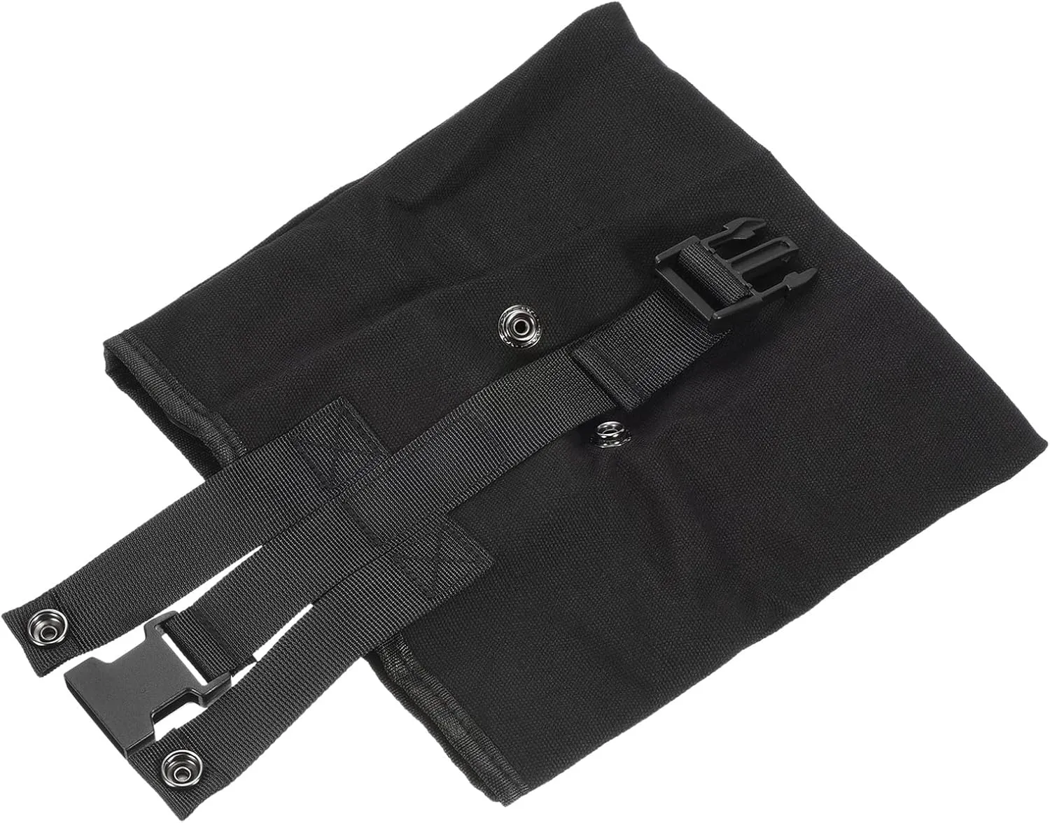 MECCANIXITY Canvas Foraging Bag ABS Collapsible Fruits Picking Belt Pouch for Outdoor Hiking Camping