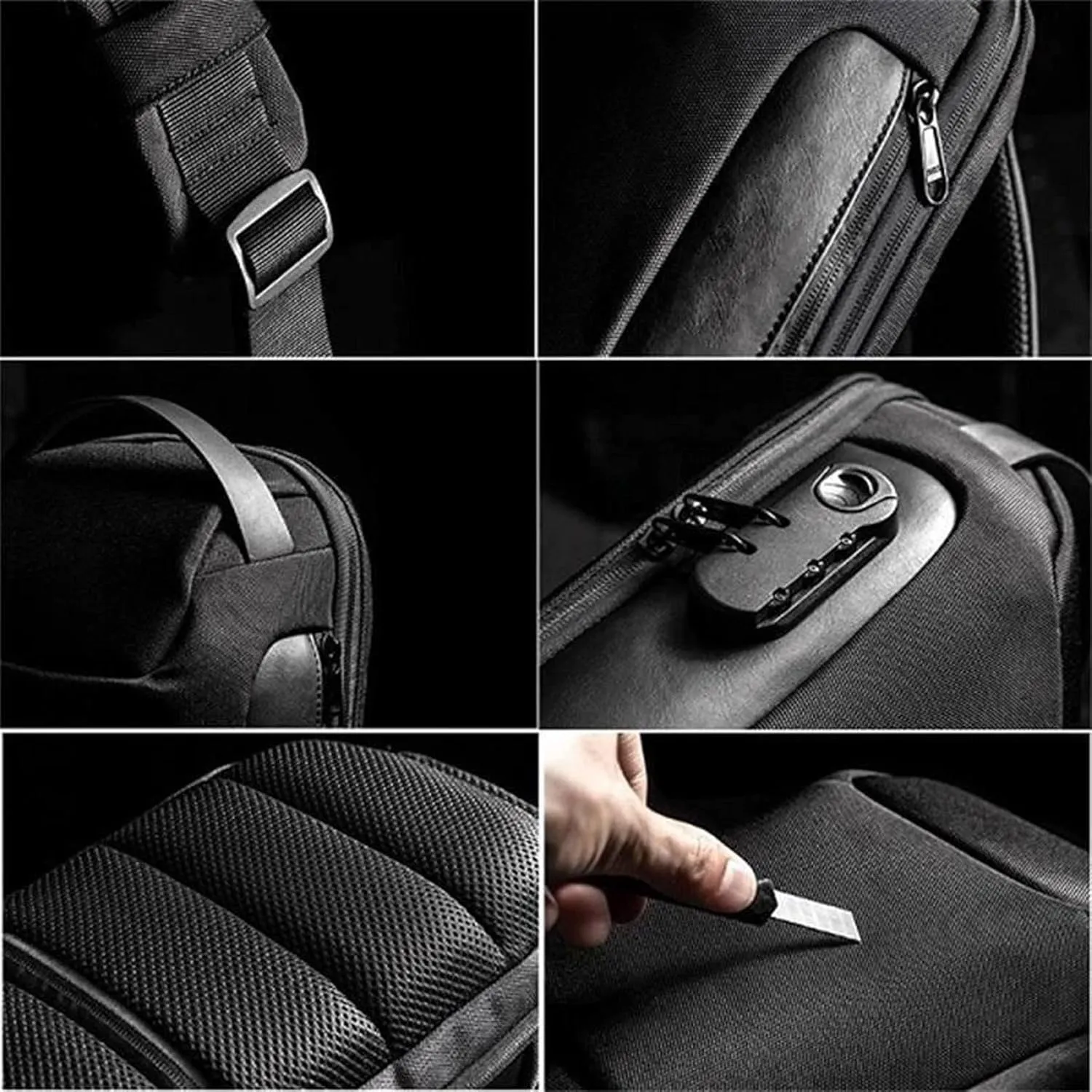 Men's Anti-theft Messenger Bag Waterproof Oxford Cloth Sports Messenger Bag Men's Chest Bag