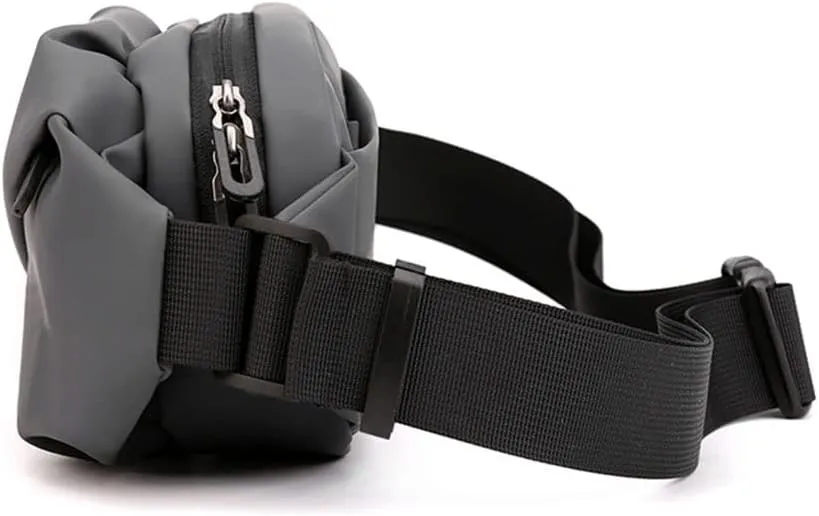 Men's Casual Fanny Pack Waist Bag Women Purse Male Belt Bag Banana Bags Zipper Phone Holder Bum Bag(C)