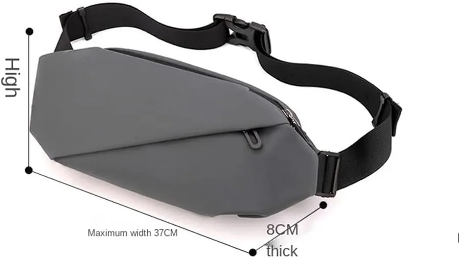 Men's Casual Fanny Pack Waist Bag Women Purse Male Belt Bag Banana Bags Zipper Phone Holder Bum Bag(C)