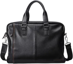 Men's Sling Bag for Urban Exploration with Adjustable Strap Waterproof Vintage Leather Briefcase Mens Laptop