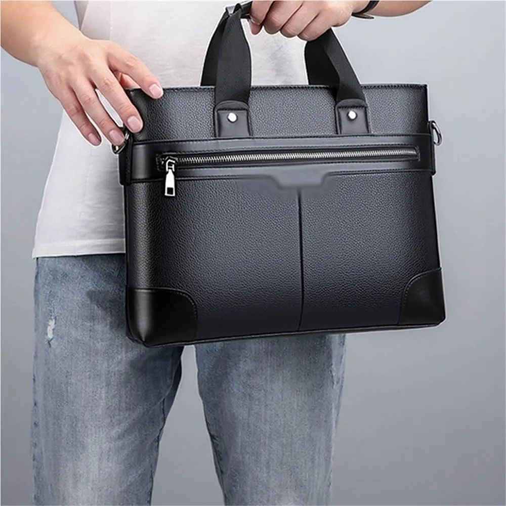 Men's Waterproof Work Bag for Construction Sites with Heavy-Duty Zippers and Multiple Tool Pockets Lightweight