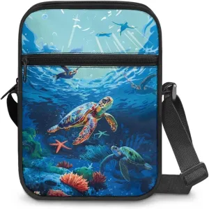 Mini Messenger Bag Small Crossbody Bags for Women Men Sling Bag Satchel Bag with Adjustable Strap and Pockets