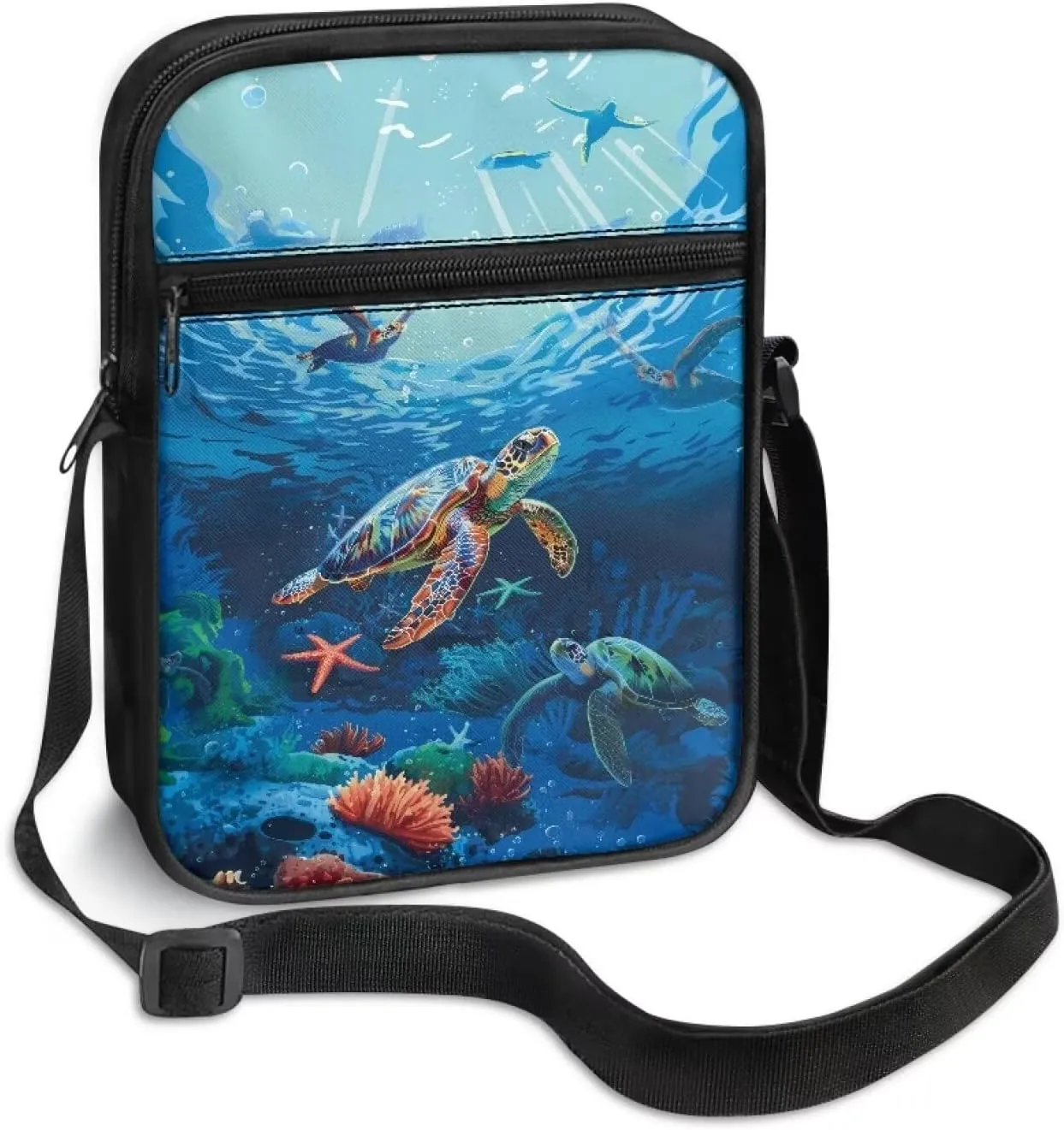 Mini Messenger Bag Small Crossbody Bags for Women Men Sling Bag Satchel Bag with Adjustable Strap and Pockets