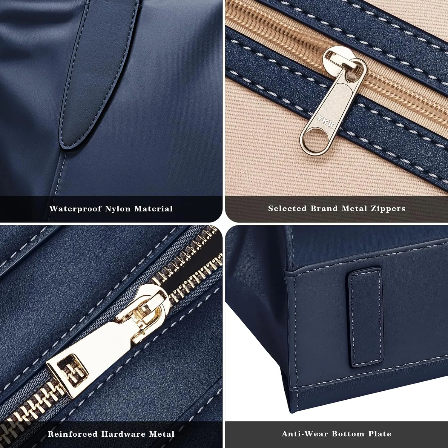 molshine Large Hobo Totes Handbag, Nylon Shopper Bags Shoulder Satchel for Workout Beach Travel Shopping Women Lady Model