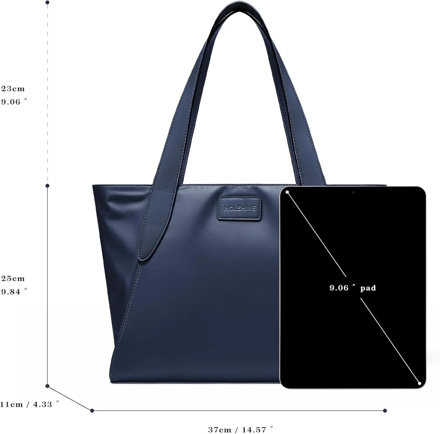 molshine Large Hobo Totes Handbag, Nylon Shopper Bags Shoulder Satchel for Workout Beach Travel Shopping Women Lady Model