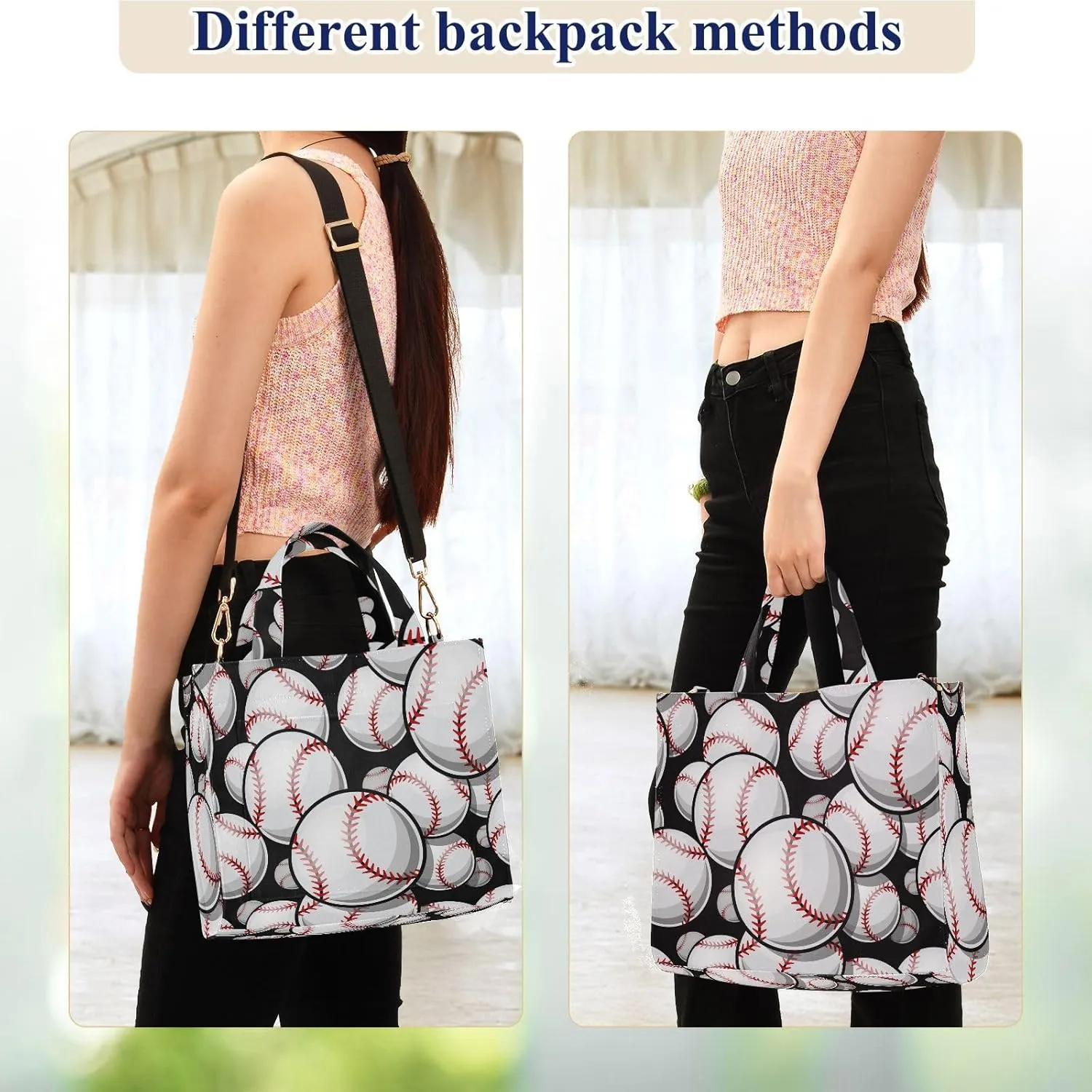 Naanle Chic Pattern Corduroy Satchel Tote Handle&Shoulder Bag for Men Women Work Weekender Travel Beach Shopping Gym