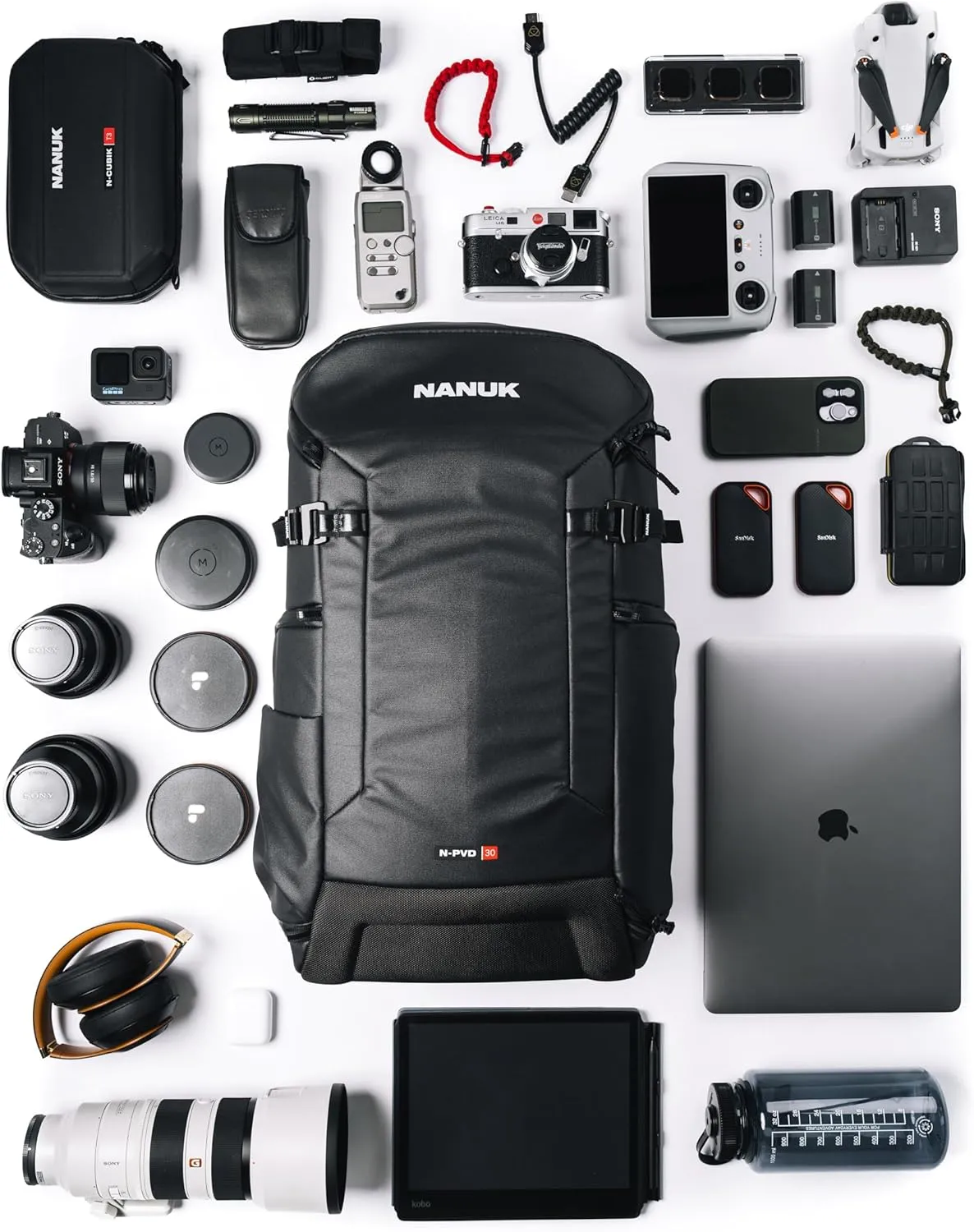 NANUK N-PVD 30L Camera Backpack for DSLR/Mirrorless/Video and Drones w/16 Padded Laptop Pocket