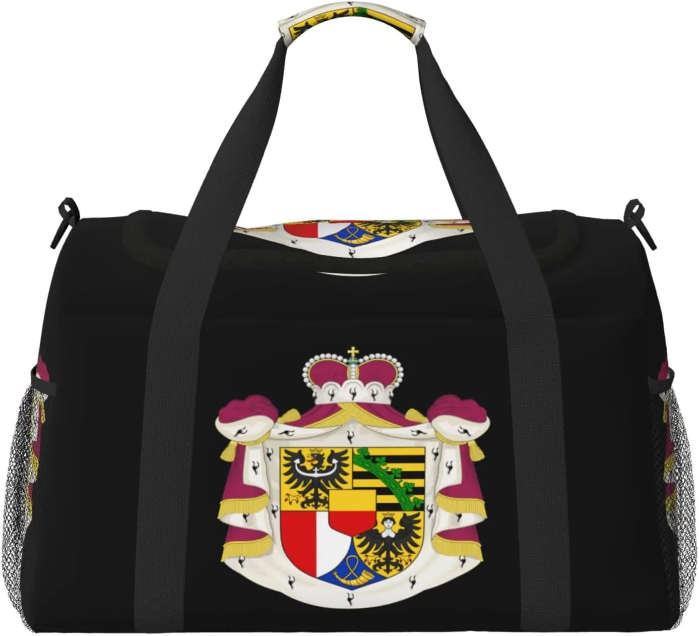 National Emblem Of Liechtensteins Travel Duffel Bag Large Foldable Waterproof Overnight Bag For Beach Swim Bags Pool Sports Gym