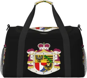 National Emblem Of Liechtensteins Travel Duffel Bag Large Foldable Waterproof Overnight Bag For Beach Swim Bags Pool Sports Gym