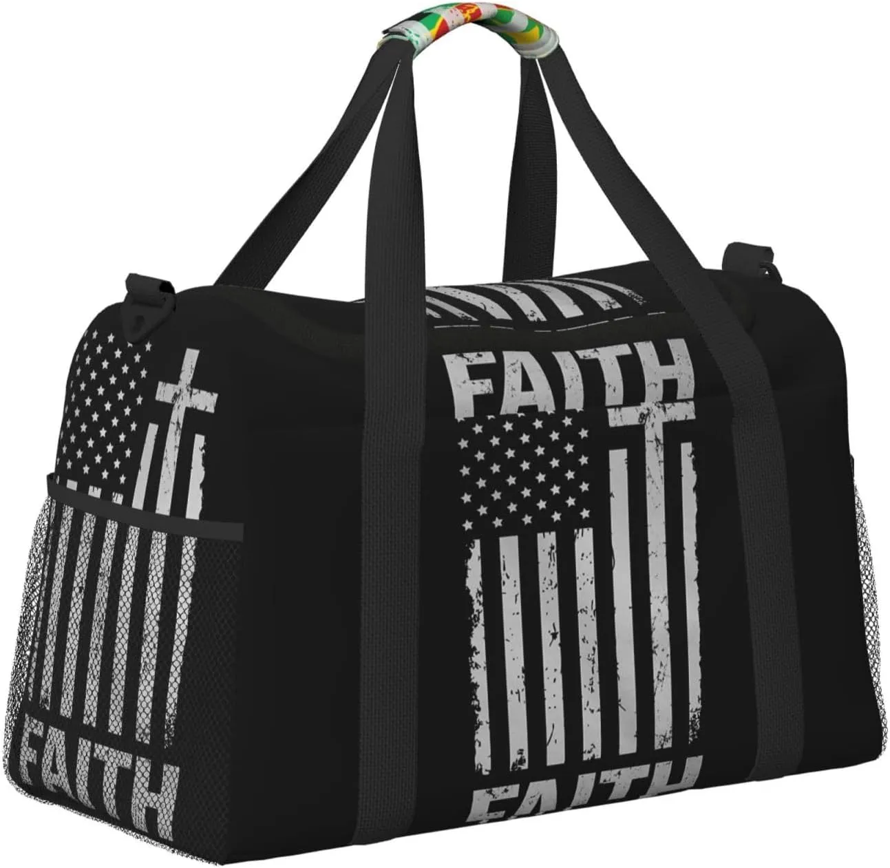 National Flag Travel Duffel Bag Large Foldable Waterproof Overnight Bag For Beach Swim Bags Pool Sports Gym
