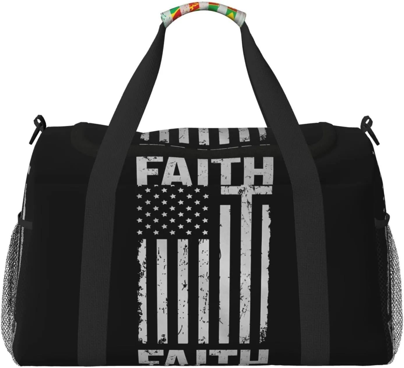 National Flag Travel Duffel Bag Large Foldable Waterproof Overnight Bag For Beach Swim Bags Pool Sports Gym