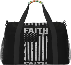 National Flag Travel Duffel Bag Large Foldable Waterproof Overnight Bag For Beach Swim Bags Pool Sports Gym