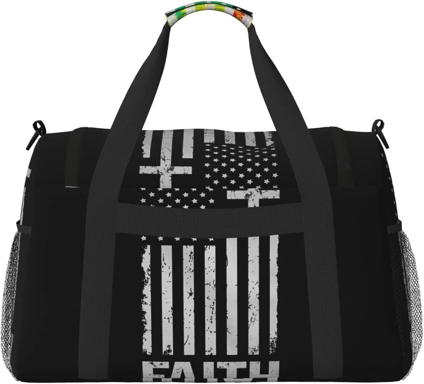 National Flag Travel Duffel Bag Large Foldable Waterproof Overnight Bag For Beach Swim Bags Pool Sports Gym