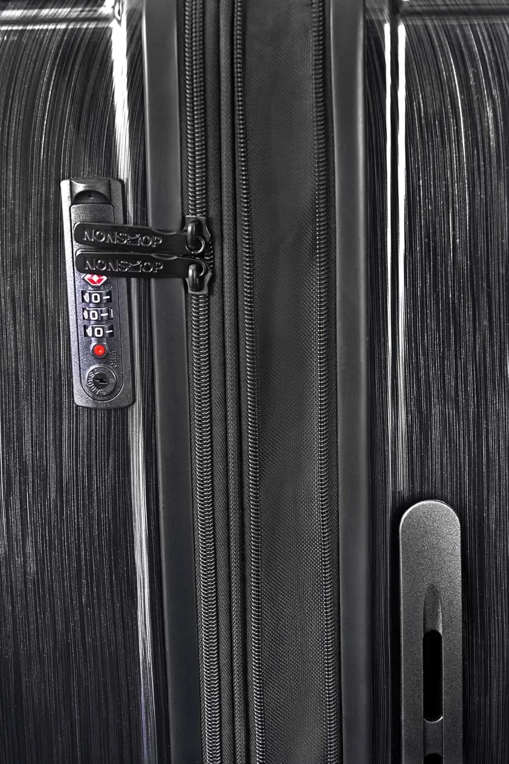 NONSTOP New York Elite Luggage Expandable Lightweight Spinner Wheels hard side shell Travel Suitcase Set, TSA Lock, Double USB Port, 3 packing cubes, Charcoal, 3-piece Set (20/24/28) W/Power Bank