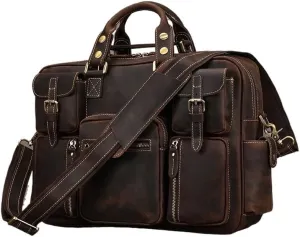 Nordic Retro Casual Shoulder Bag Business Briefcase Men's Handbag Crossbody Bag for Office Commute