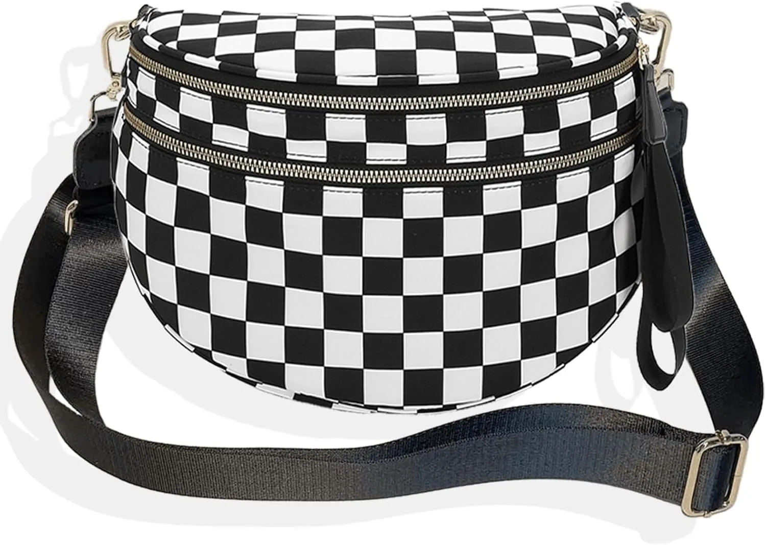 Nuvore comfort bag, Nuvore Crossbody Bag, Lightweight Messenger Bag, Checkered Bum Bags for Women Crossbody, Large Capacity