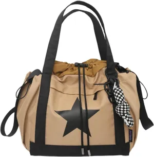 Nylon Star Messenger Bag Y2K, Cute Tote Bags Aesthetic, Small Travel Crossbody Shoulder Bags For Women