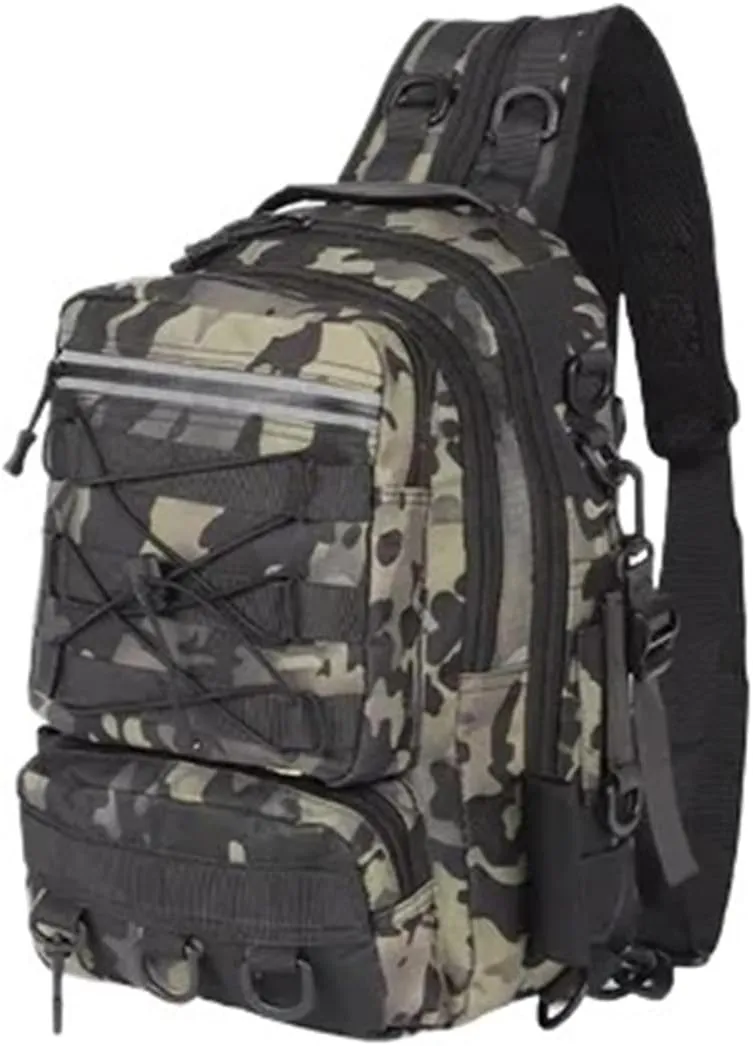 Nylon Waterproof Outdoor Sports Camping Hiking Trekking Fishing Hunting Backpack(Green)