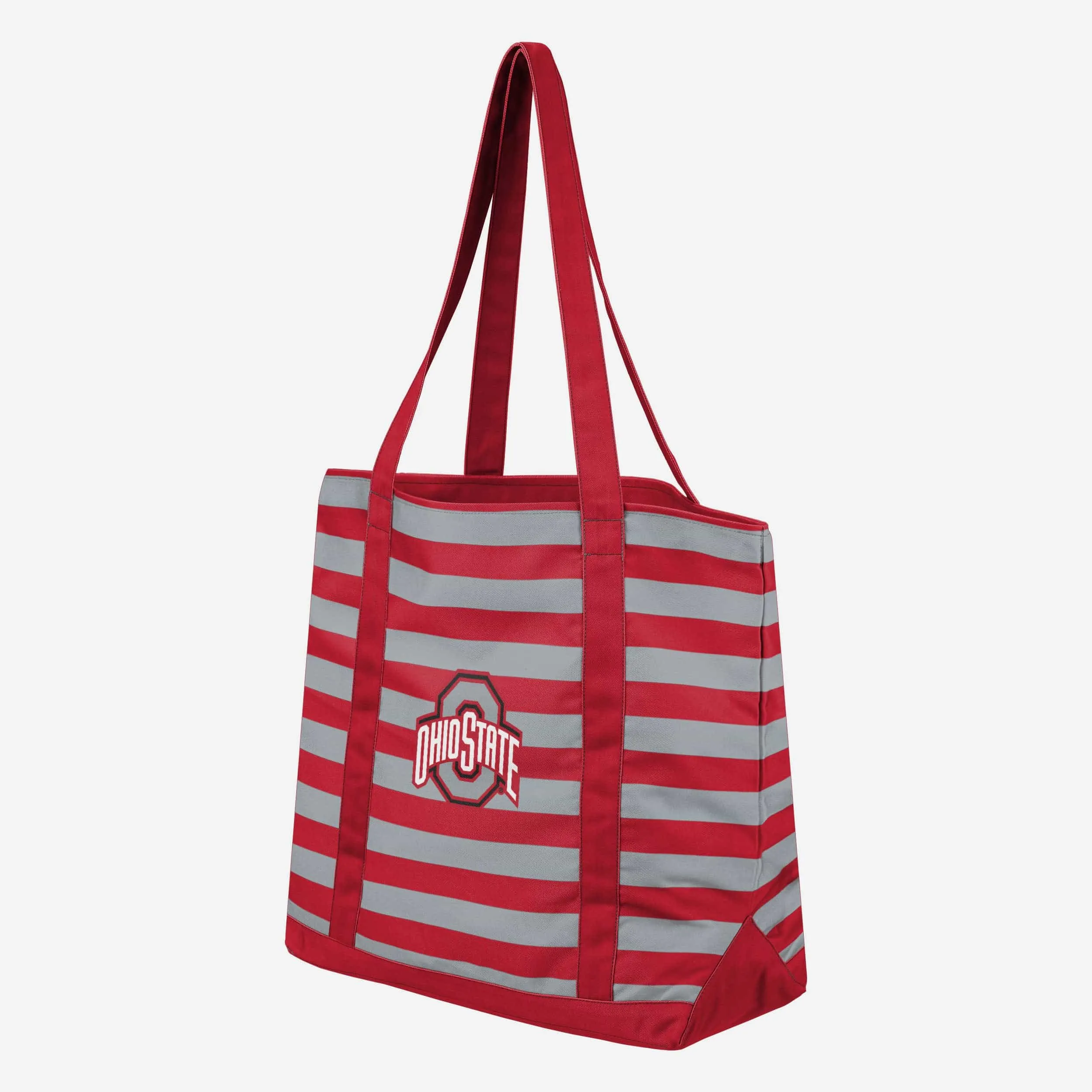 Ohio State Buckeyes Team Stripe Canvas Tote Bag