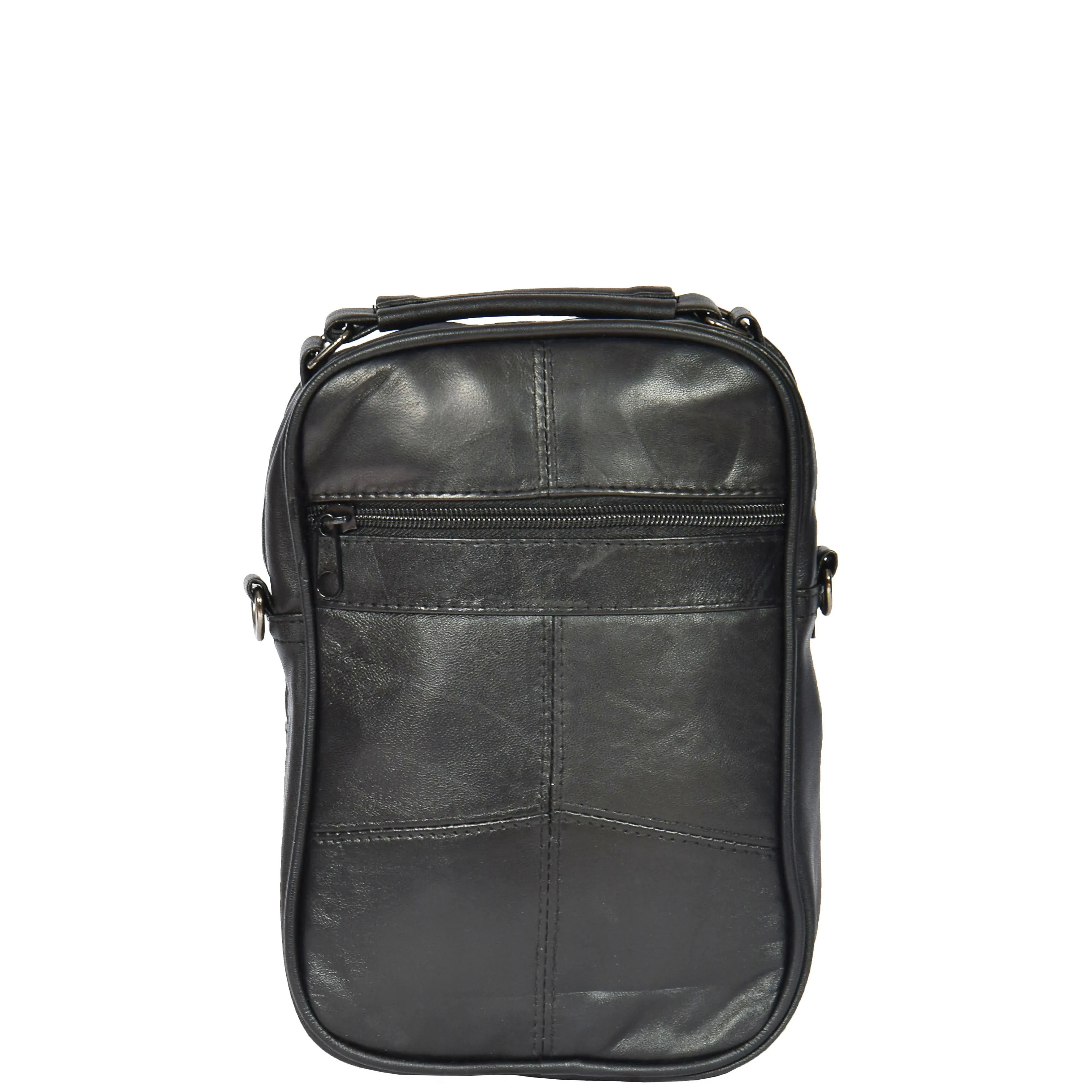 Organiser Multi Pocket Genuine Leather Bag Black DR275