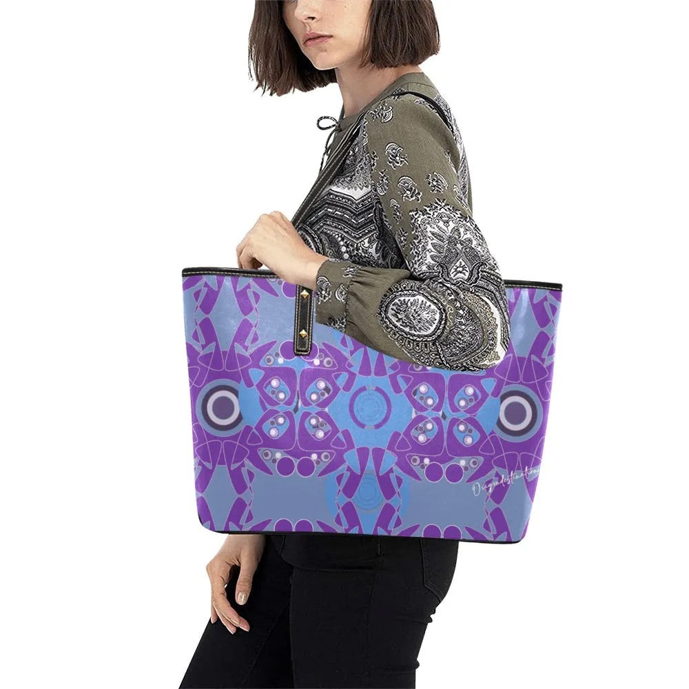 Origen Destination Women's Blu-Hue Rivet-strap Large Tote Bag