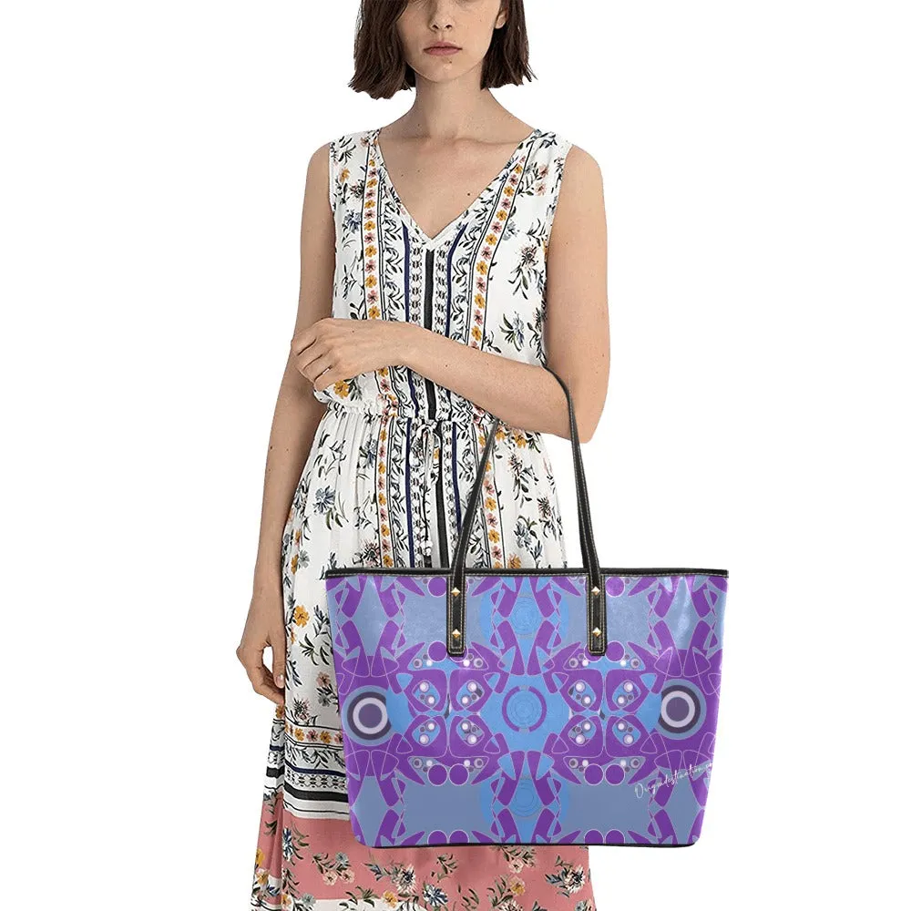 Origen Destination Women's Blu-Hue Rivet-strap Large Tote Bag