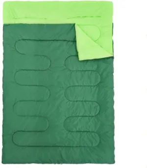 Outdoor Double Sleeping Bag Envelope Splicable Spring and Autumn Camping Hiking Portable Cotton Sleeping Bags 2.2m * 1.45m