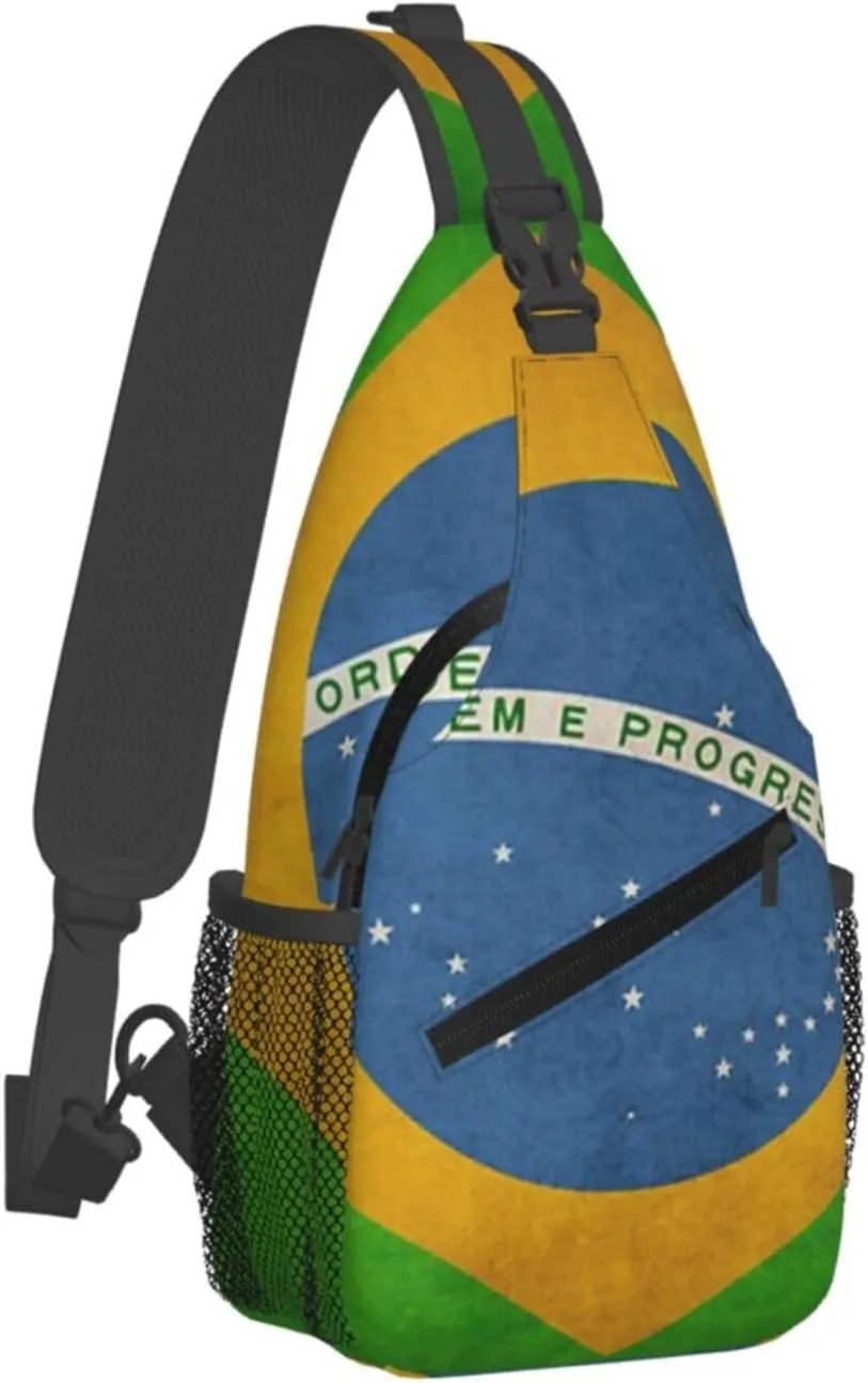 Panamanian Girl Messy Hair Sunglasses Panama Pride Sling Bag Adjustable Chest Bags Crossbody Bag Shoulder Backpack