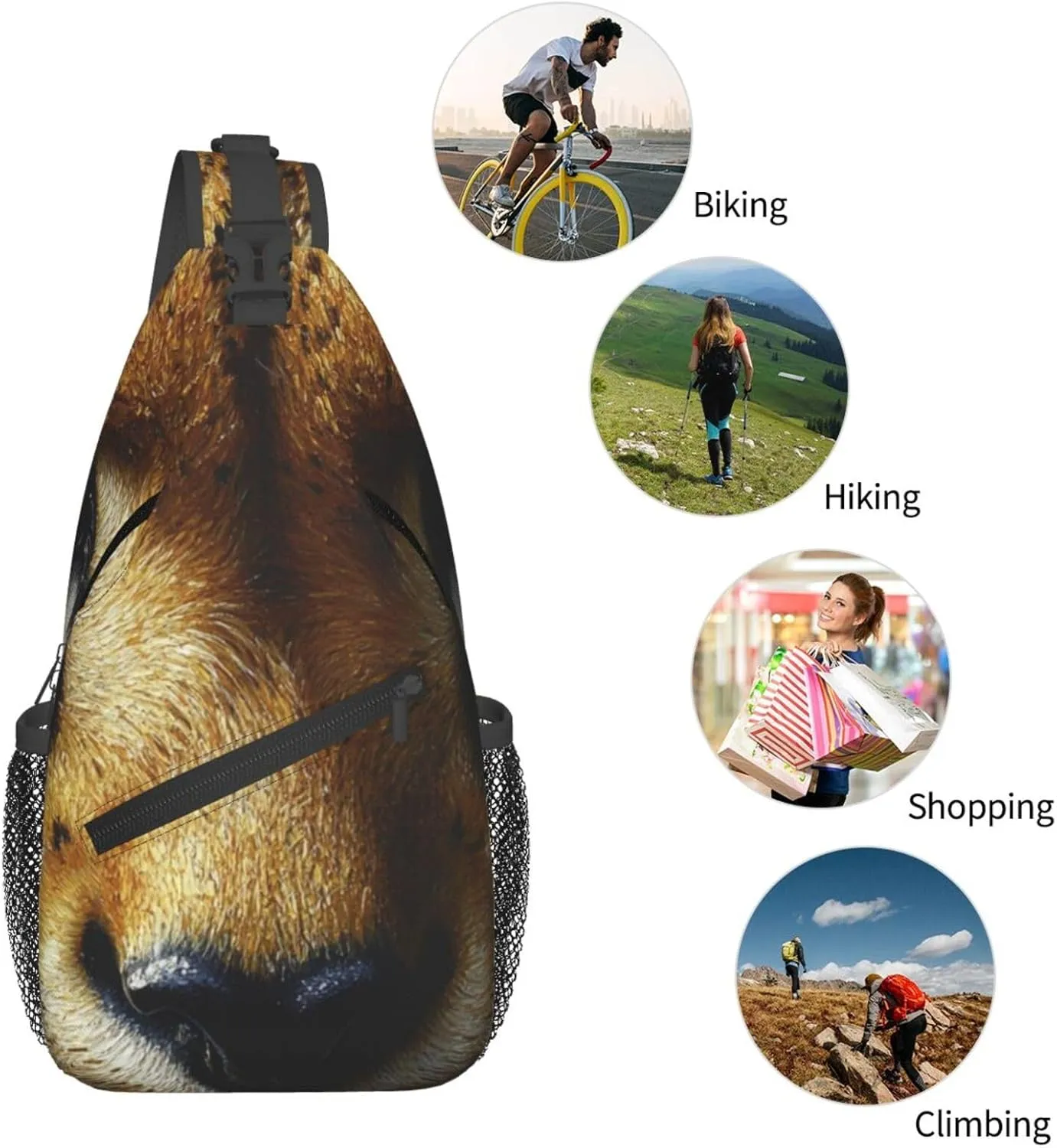 penguins Men's And Women's Small Crossbody Bags Chest Bags Daily Bags Are Suitable For Outdoor Hiking Trips