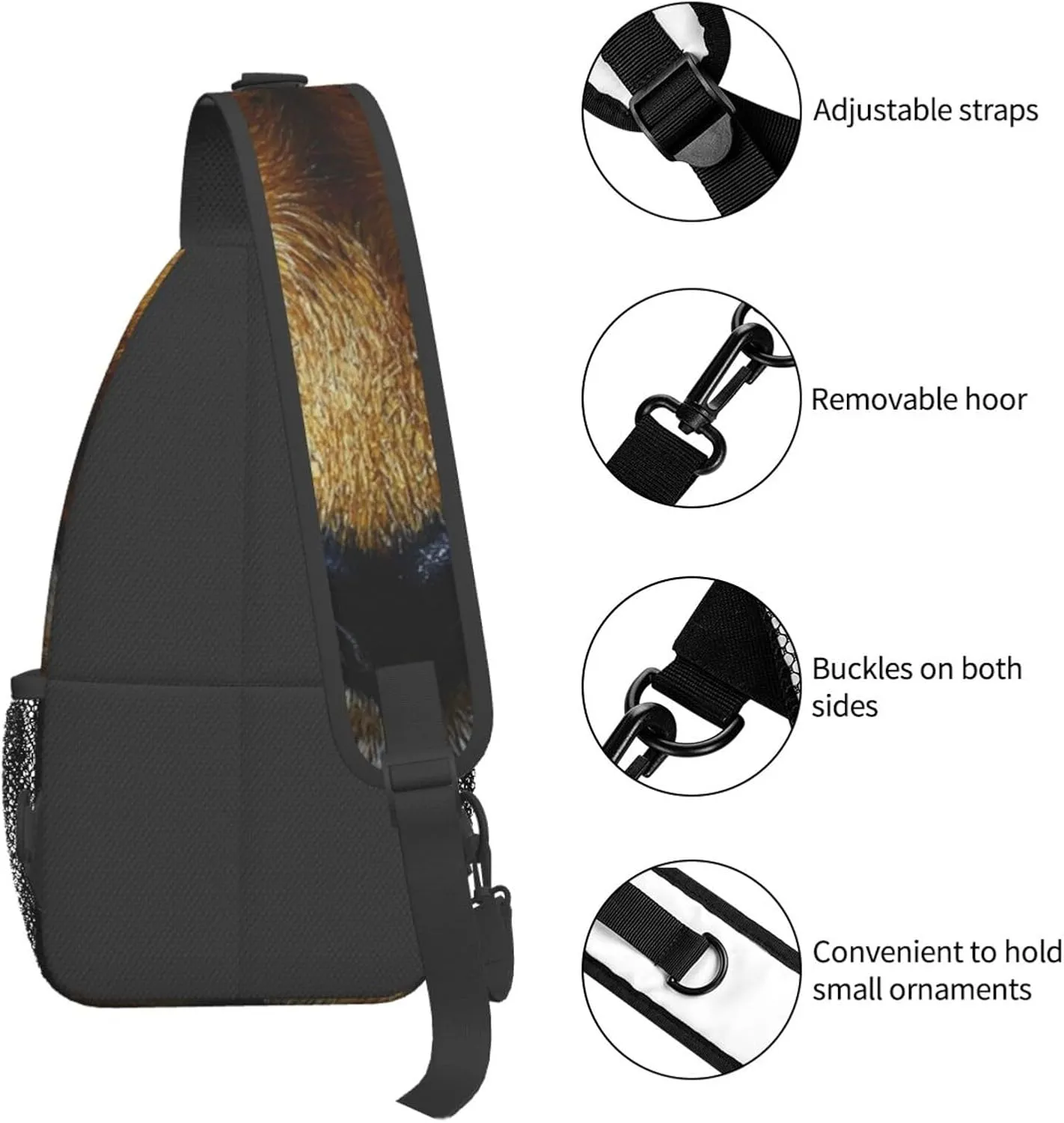 penguins Men's And Women's Small Crossbody Bags Chest Bags Daily Bags Are Suitable For Outdoor Hiking Trips