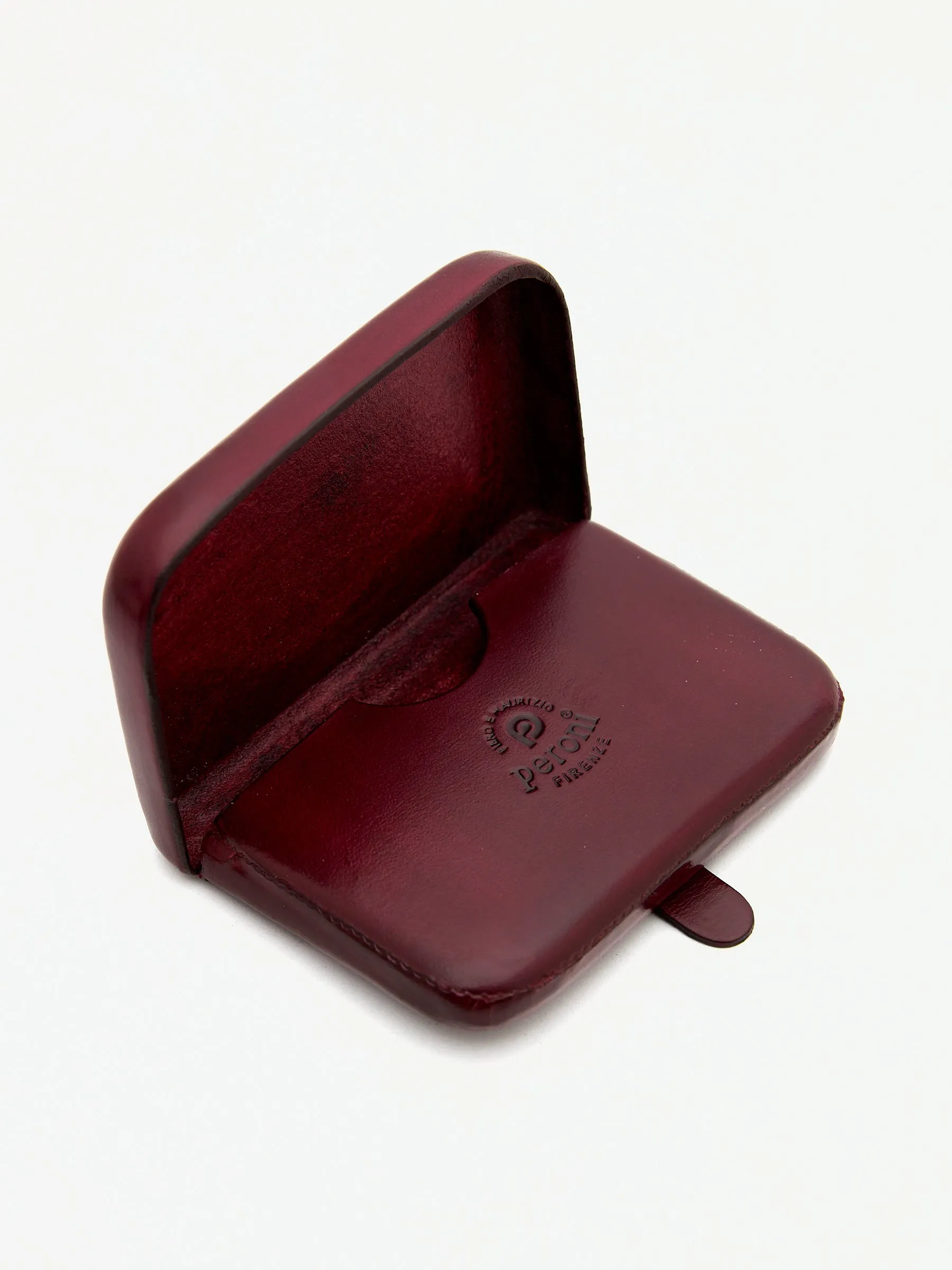 Peroni Firenze X Enis Inci - Bordeaux Business Card Case