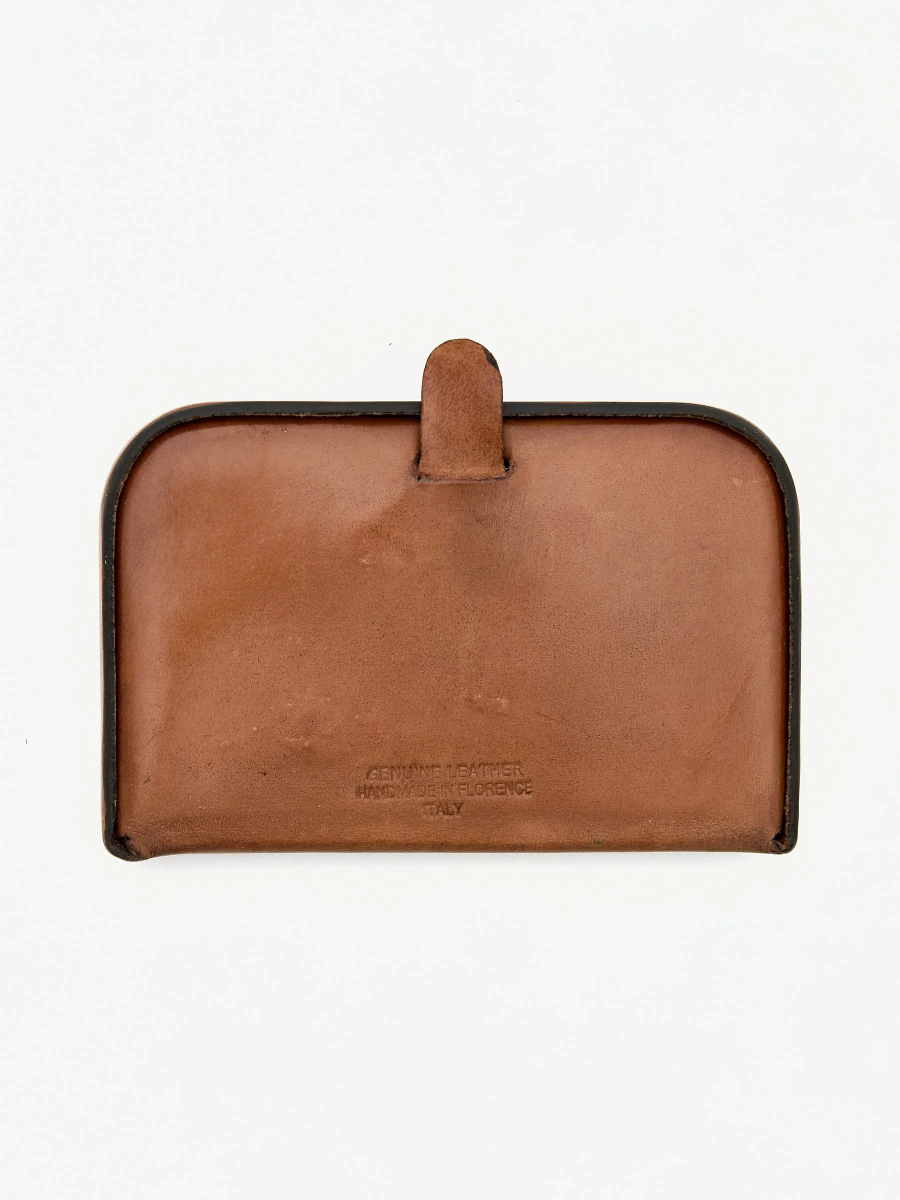 Peroni Firenze X Enis Inci - Briar Cognac Business Card Case