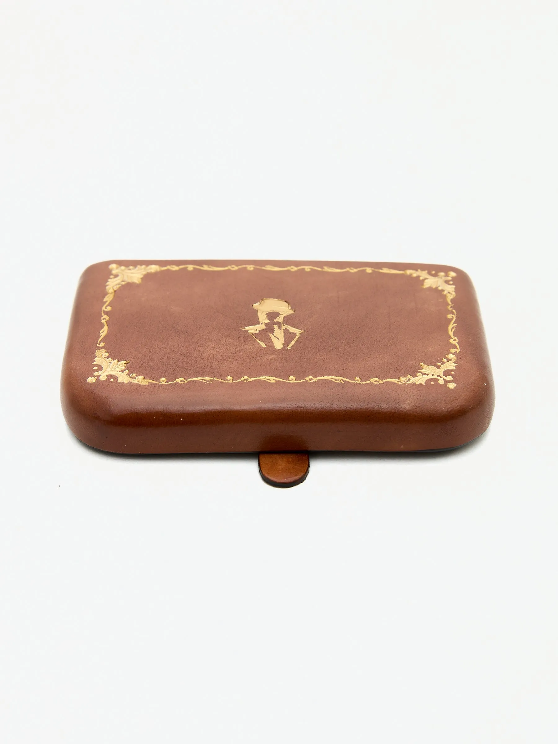 Peroni Firenze X Enis Inci - Briar Cognac Business Card Case