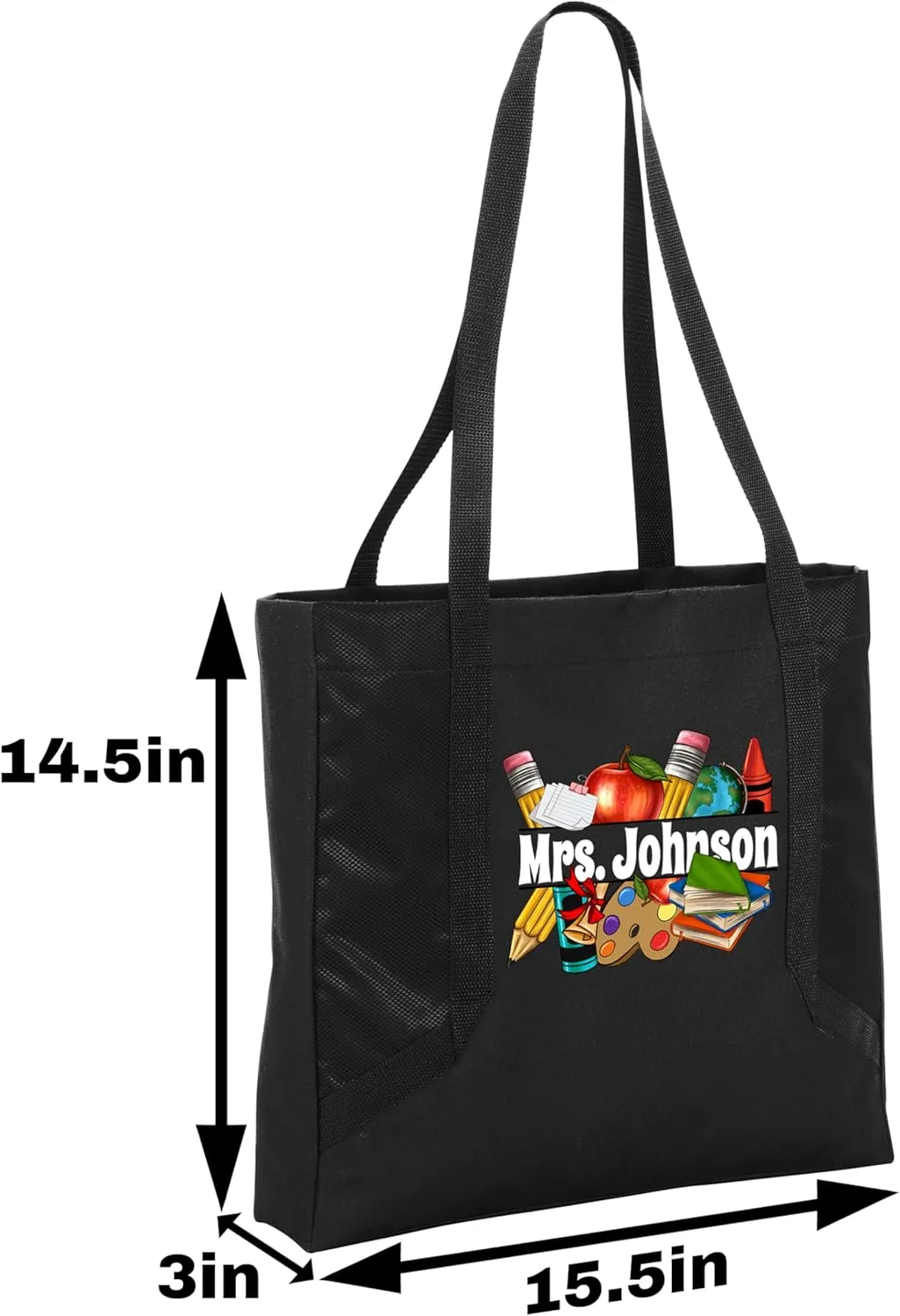 Personalized Teacher Tote Bag - Teacher Bag Daily Use - Teacher Appreciation Gifts - Teacher Tote Bag