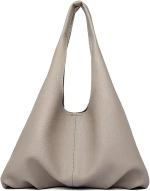 Pocadri Soft Vegan Leather Shoulder Bag for Women Fashion Purse Large Dumpling Totes Handbag 2pcs Set Top Handle Satchel