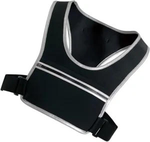 POPETPOP Reflective Vest for Night Running and Cycling High Visibility Gear Storage Bags for Mobile Phones Water Bottles for Walking Hiking and Dog Walking Safety