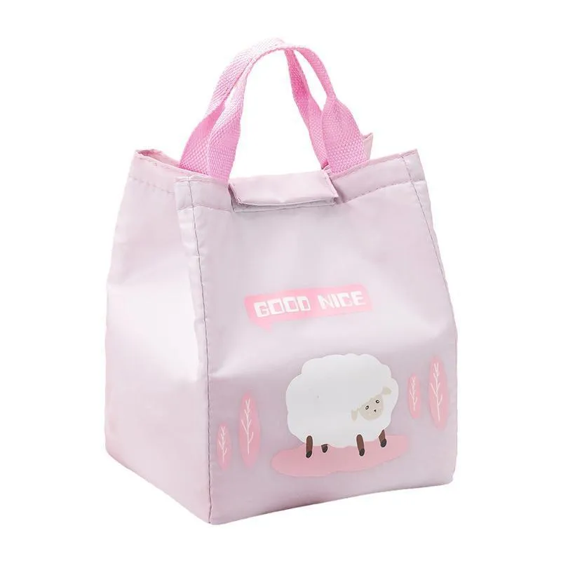 Portable Lunch Bag 1PC 2Colours Oxford Cloth Thermal Insulated