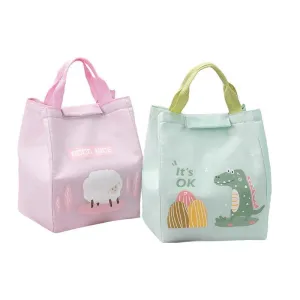 Portable Lunch Bag 1PC 2Colours Oxford Cloth Thermal Insulated