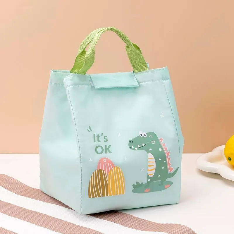 Portable Lunch Bag 1PC 2Colours Oxford Cloth Thermal Insulated
