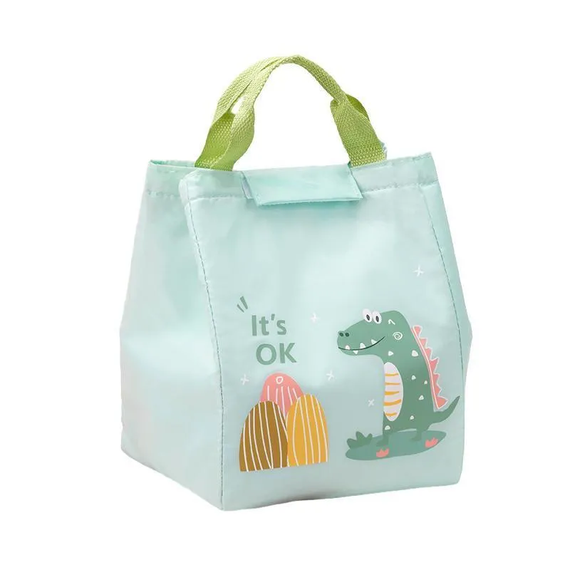 Portable Lunch Bag 1PC 2Colours Oxford Cloth Thermal Insulated