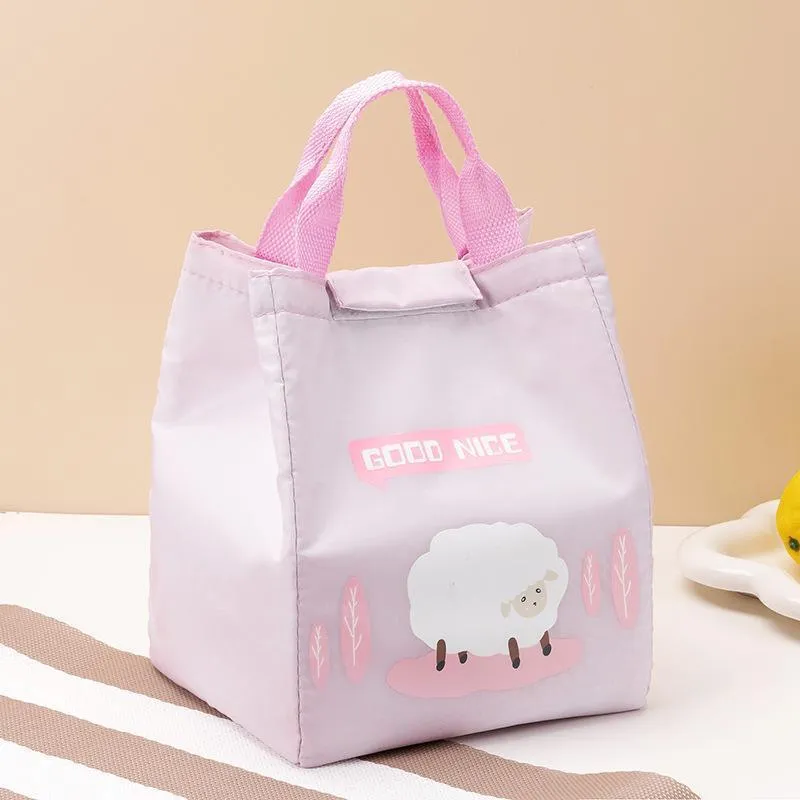 Portable Lunch Bag 1PC 2Colours Oxford Cloth Thermal Insulated
