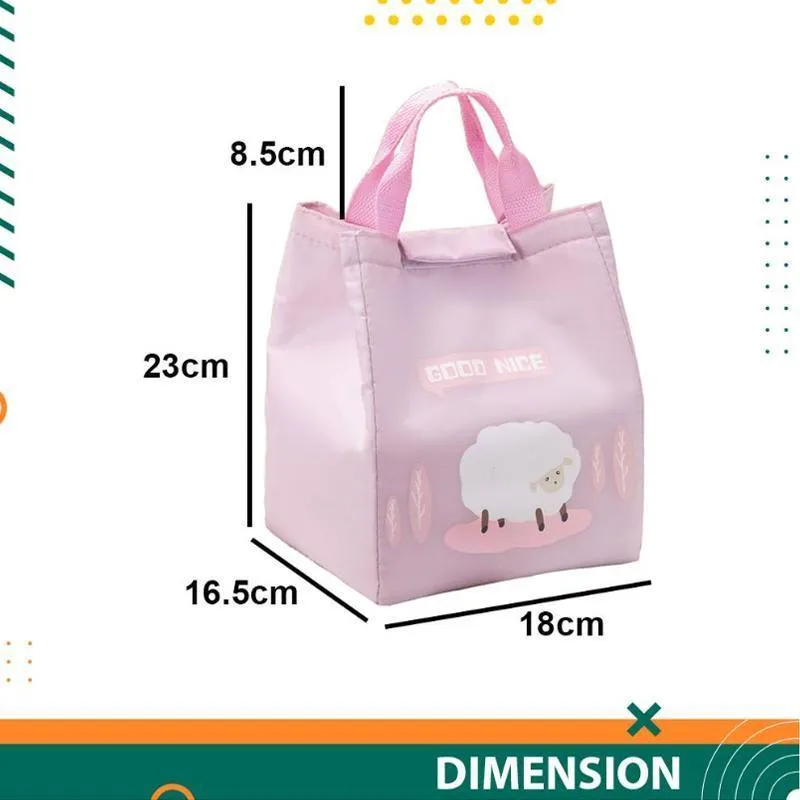 Portable Lunch Bag 1PC 2Colours Oxford Cloth Thermal Insulated