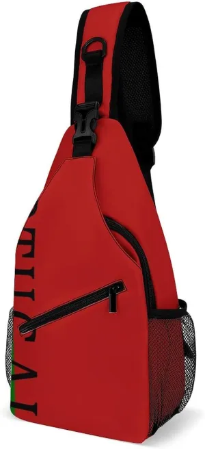 Portugal Soccer Football Chest Bag for Men Small Sling Bag Backpack Crossbody Travel Hiking Daypack, 38x20cm, style, 202312124