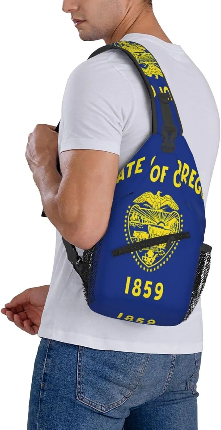 Portuguese flag Men's And Women's Small Crossbody Bags Chest Bags Daily Bags Are Suitable For Outdoor Hiking Trips