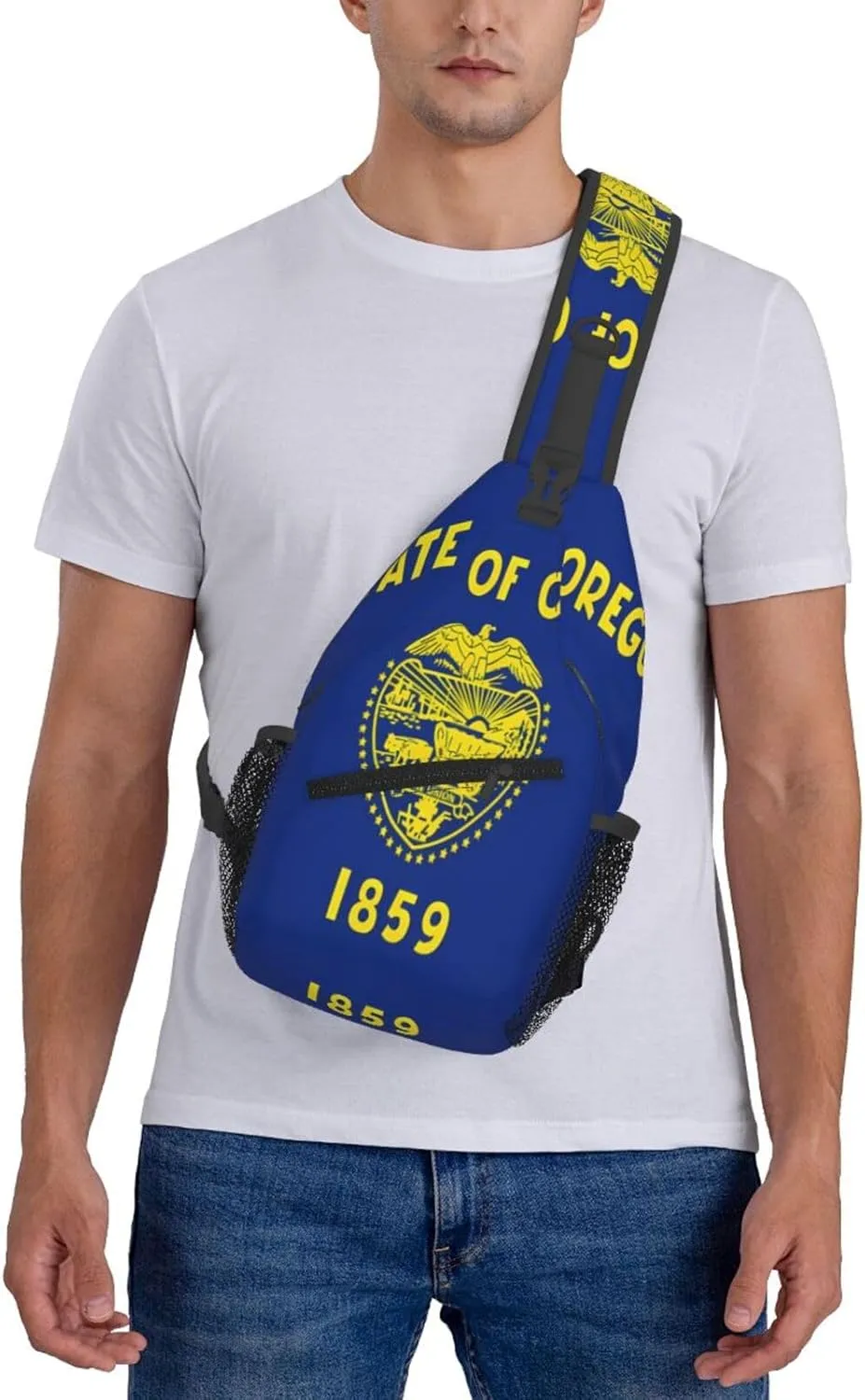 Portuguese flag Men's And Women's Small Crossbody Bags Chest Bags Daily Bags Are Suitable For Outdoor Hiking Trips